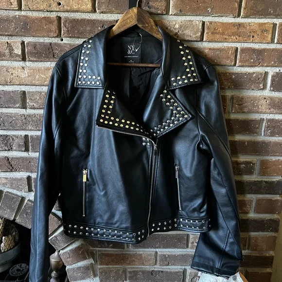 New York and Co Studded Biker Jacket - Picture 1 of 3